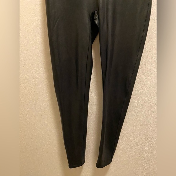 SPANX Black Faux Leather Leggings Size XL - Picture 7 of 10